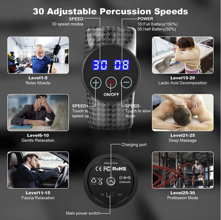 Heated Massage Gun Deep Tissue