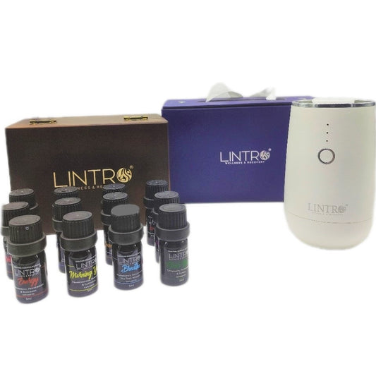 Essential Oil Blends Wooden Box & Waterless Diffuser