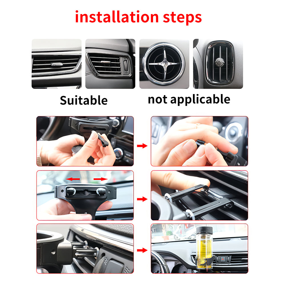 Waterless Diffuser Car Cup Holder