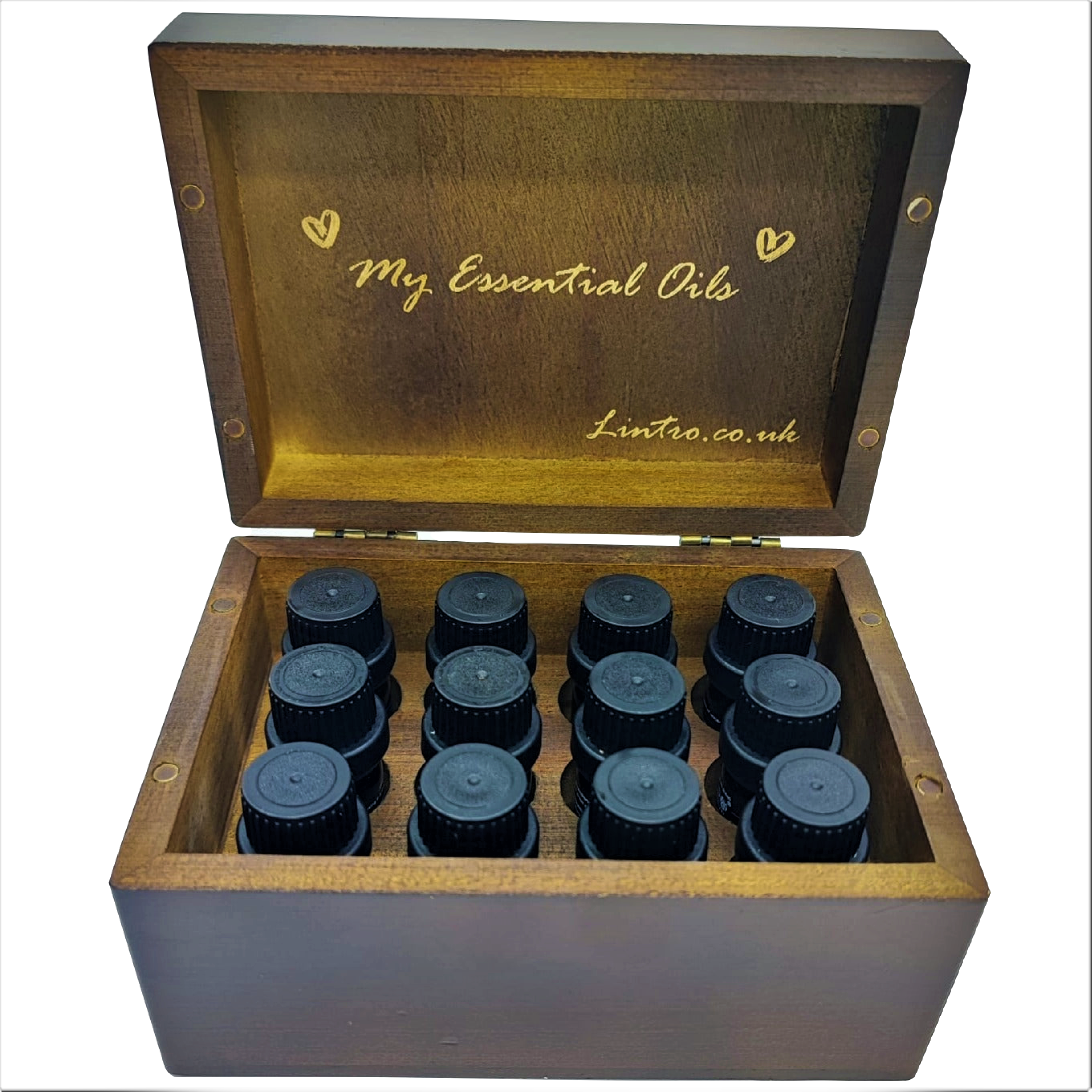 Essential Oil Blends Wooden Box & Waterless Diffuser